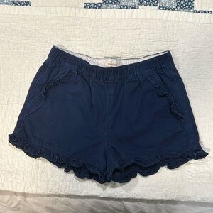 Crewcuts Navy Ruffle Shorts
